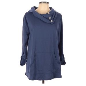 Soft Surroundings Blue Pullover Sweater SZ L
